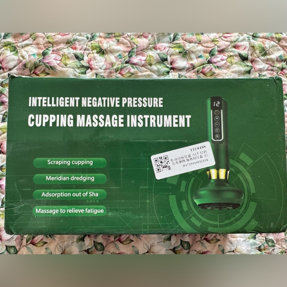 New in Box. Intelligent Negative Pressure Cupping Massage Instrument - Green